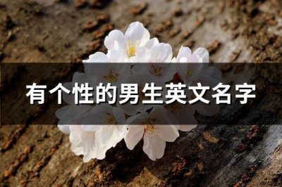 ​有个性的男生英文名字(79个)